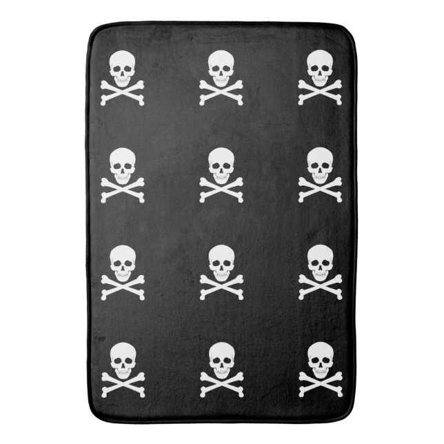 Tapis De Bain Jolly roger du Drapeau pirate (devant Vertical)