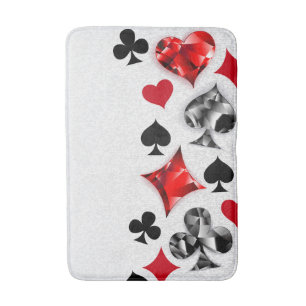 Tapis De Bain Joueur de poker Joueur de cartes de jouer costumes