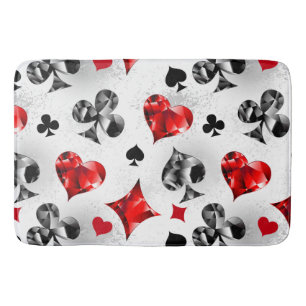 Tapis De Bain Joueur de poker Joueur de cartes de jouer costumes