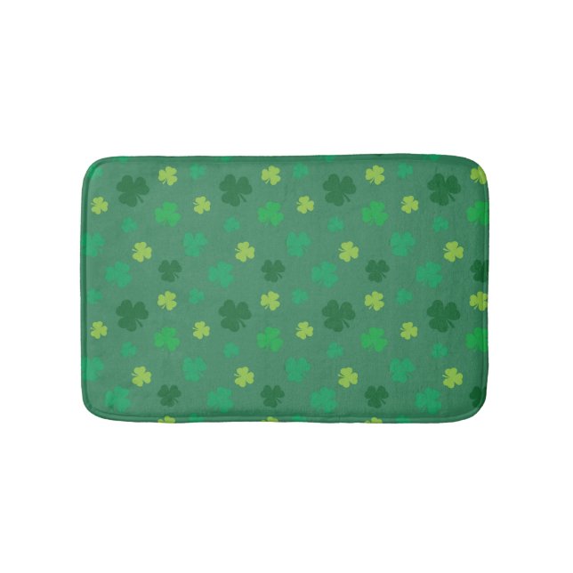 Tapis De Bain Jour de la Saint Patrick Motif Shamrock vert (Devant)