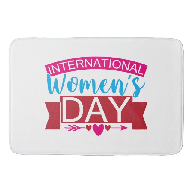 Tapis De Bain Journée internationale de la femme (Devant)