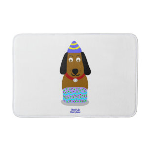 Tapis De Bain Joyeux Anniversaire Coupe Moyen Mat Bain
