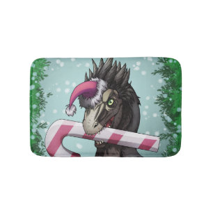 Tapis De Bain Joyeux dinosaure de Noël