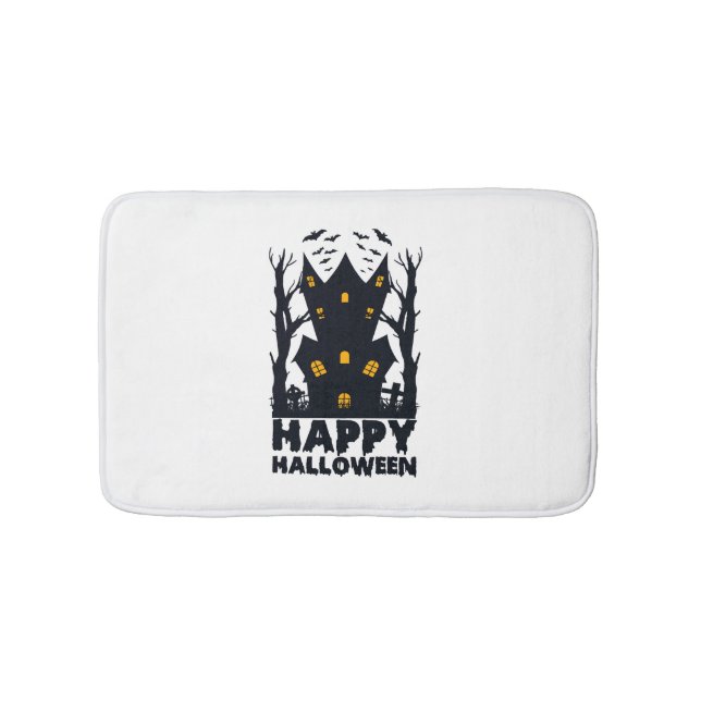 Tapis De Bain Joyeux Halloween Halloween Happy Halloween (Devant)