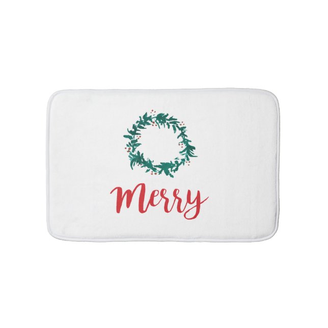 Tapis De Bain Joyeux séjour Wreath Bath Mat (Devant)
