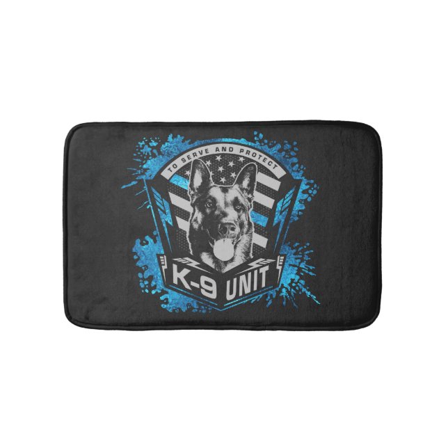Tapis De Bain K9 unité - Malinois - berger belge (Devant)