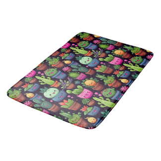 Tapis De Bain Kawaii Cactus Bath Mat