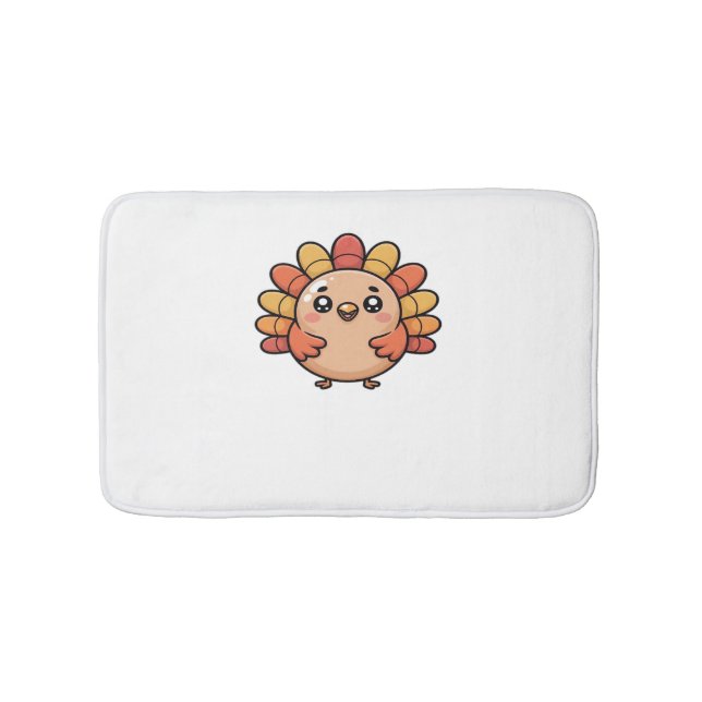 Tapis De Bain kawaii thanksgiving turkey Oversize T-shirt_1 (Devant)