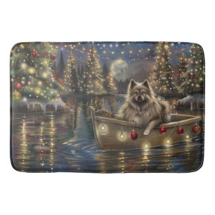 Tapis De Bain Keeshond Noël Festive Voyage