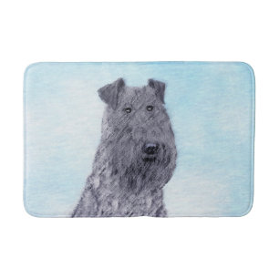 Tapis De Bain Kerry Blue Terrier peinture mignonne Chien d'origi