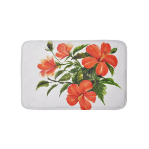 Tapis De Bain Ketmie rouge chaude