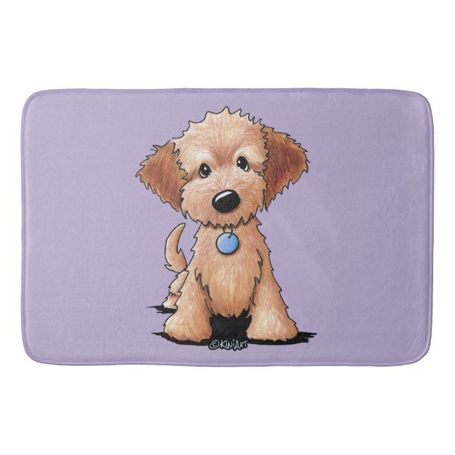 Tapis De Bain KiniArt mini Goldendoodle (Devant)