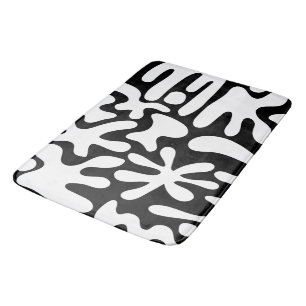 Tapis De Bain Kismet noir et blanc