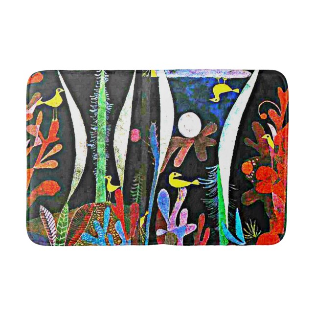 Tapis De Bain Klee - Paysage aux oiseaux jaunes (Devant)