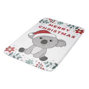 Tapis De Bain Koala Christmas Snow Winter Animals Koalas Bath Ma