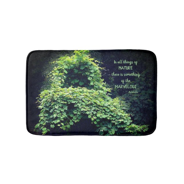 Tapis De Bain La Beauté Dans La Nature Vine Citation Inspirante (Devant)