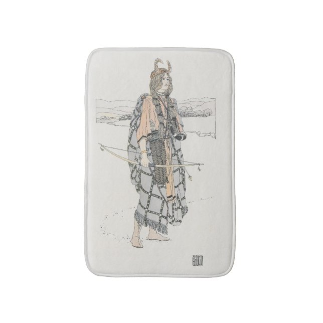 Tapis De Bain La Chasse (par Ann Macbeth) (Devant (Vertical))
