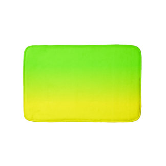 Tapis De Bain La couleur jaune verte et au néon au néon d'ombre