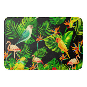 Tapis De Bain La forêt tropicale feuille
