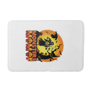 Tapis De Bain La maman des monstres Halloween Monstre Fantôme Sq