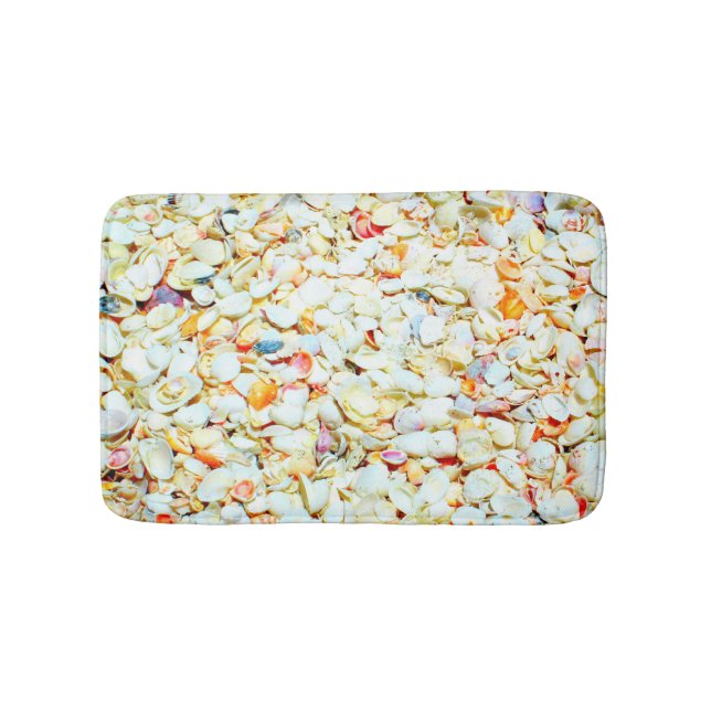 Tapis De Bain La mer Shell d'île de Sanibel échouent (Devant)