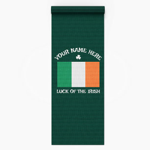 Tapis De Bain La Saint-Patrick Drapeau Irlande Nom Personnalisé