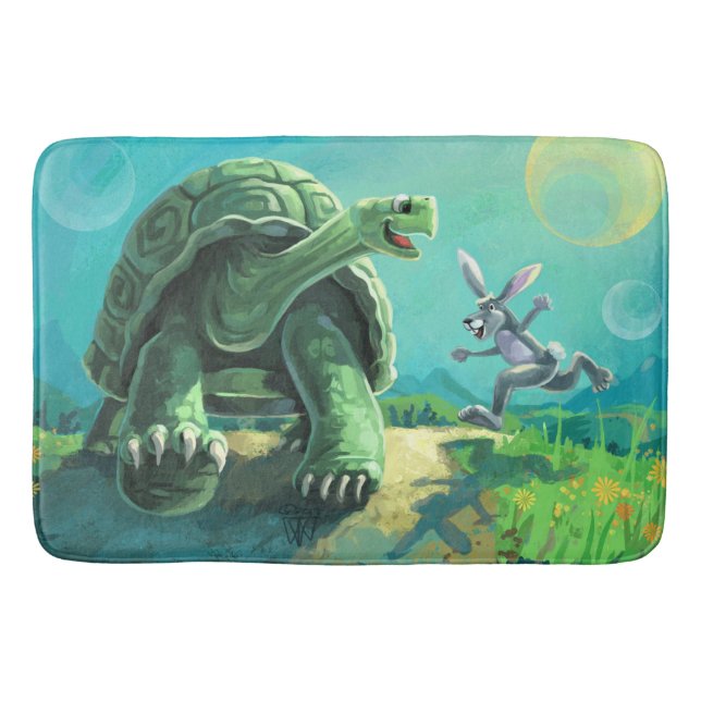 Tapis De Bain La tortue et l'art du lièvre (Devant)