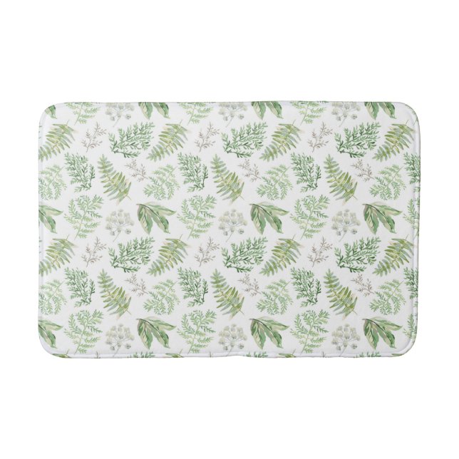 Tapis De Bain La verdure de forêt modèlent (Devant)