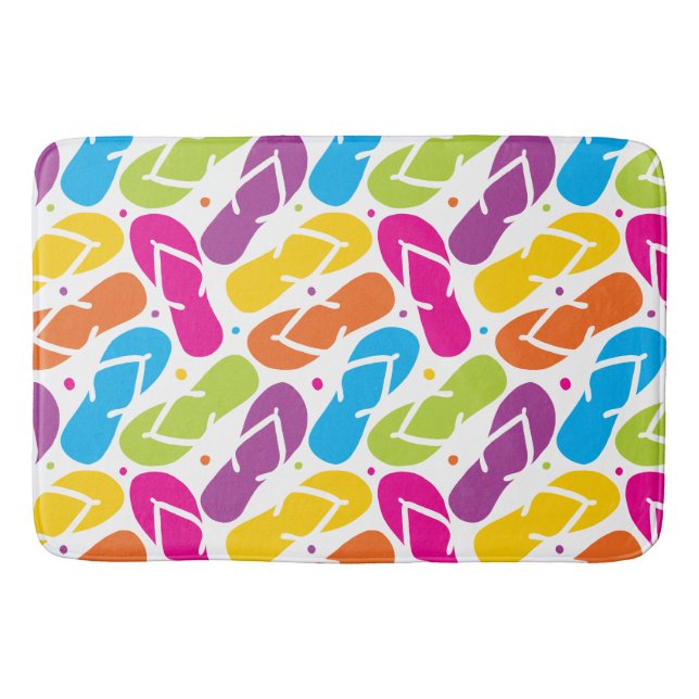 Tapis De Bain La vie est meilleure dans le motif de bascules (Devant)