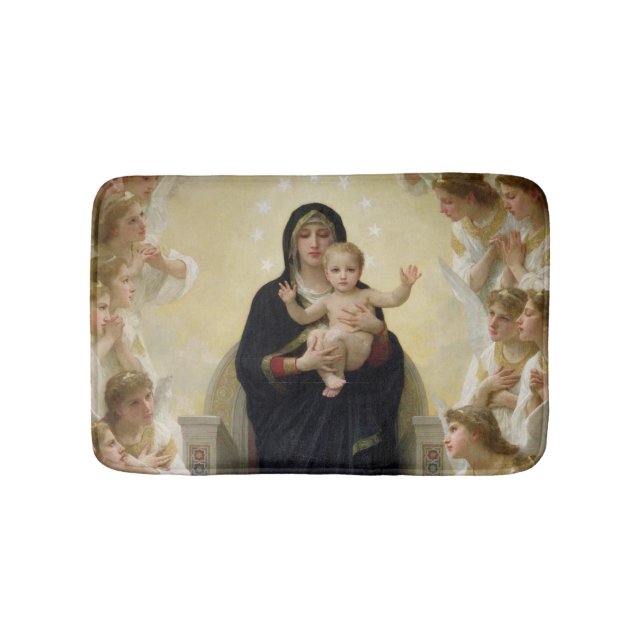 Tapis De Bain La Vierge avec Angels, 1900 (Devant)