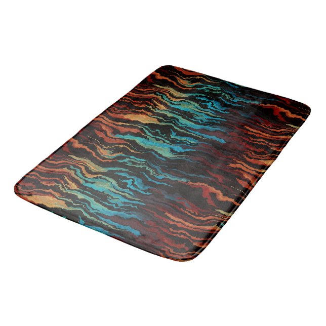 Tapis De Bain L'abstrait incendie (Angle)