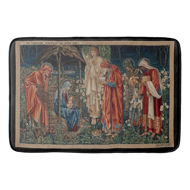 Tapis De Bain L'Adoration des Mages (par Edward Burne-Jones) (Devant)