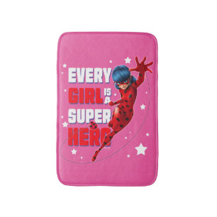 Tapis De Bain Ladybug Every Girl est un super héros