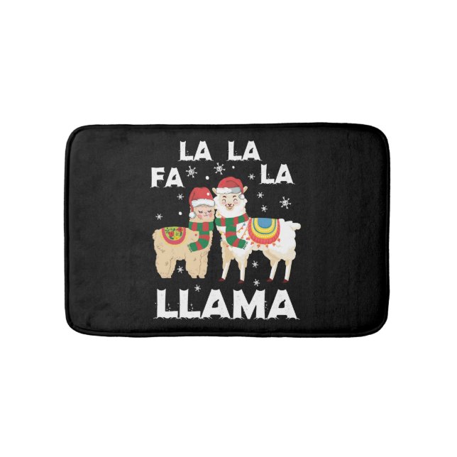 Tapis De Bain Lama de Noël (Devant)