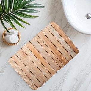 Tapis De Bain Lame de bois imitation