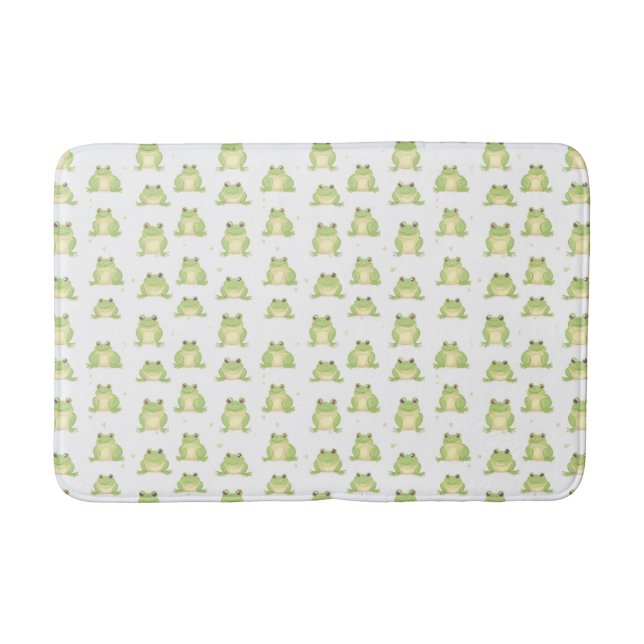 Tapis De Bain Lampe motif de grenouilles vert mou (Devant)