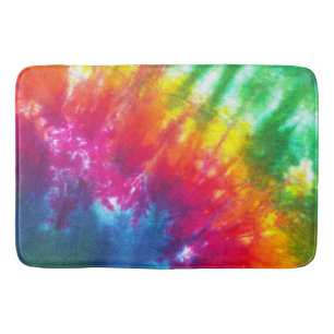 Tapis De Bain L'arc-en-ciel teignent en nouant