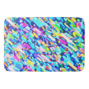 Tapis De Bain L'art Abstrait en arc-en-ciel