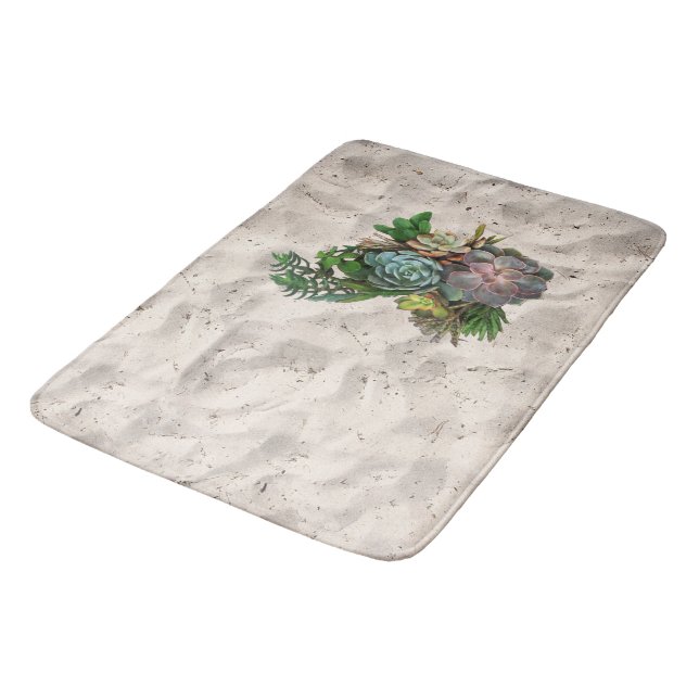 Tapis De Bain L'Art Succulent (Angle)