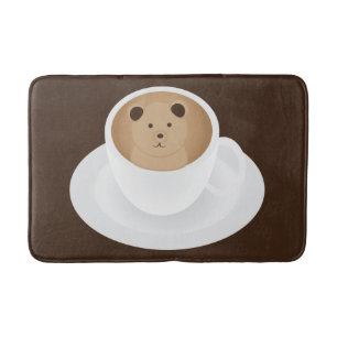 Tapis De Bain Latte Art Japonais