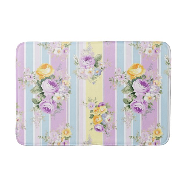 Tapis De Bain Lavande florale triée (Devant)