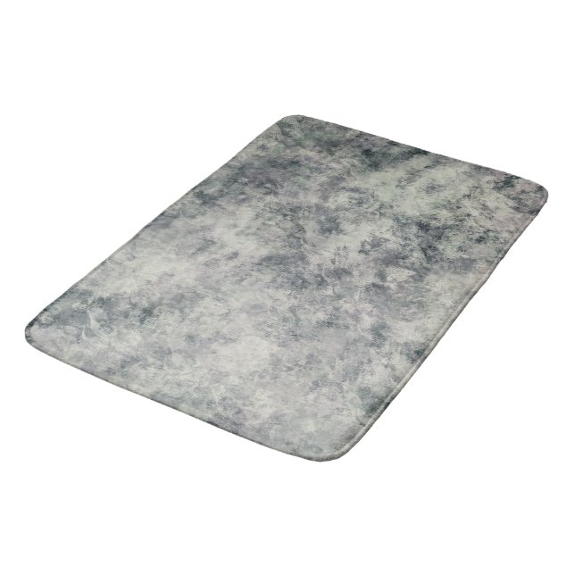 Tapis De Bain Lavande Gris Texturée Abstraite moderne Sage Vert (Angle)