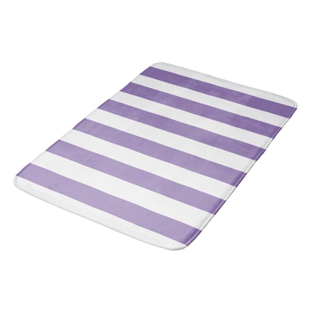 Tapis De Bain Lavande Verticale Épaisse (Angle)
