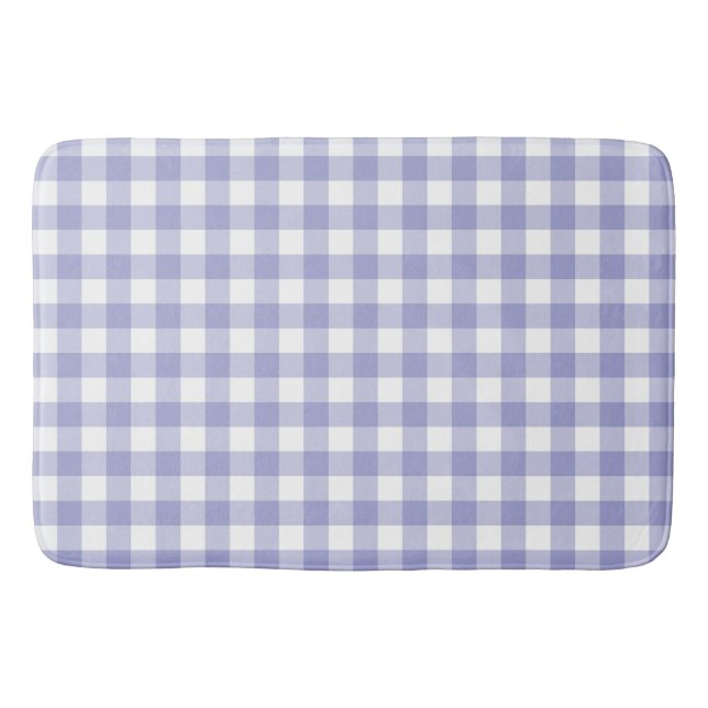 Tapis De Bain Lavande violette claire En vichy Buffalo Check Pla (Devant)