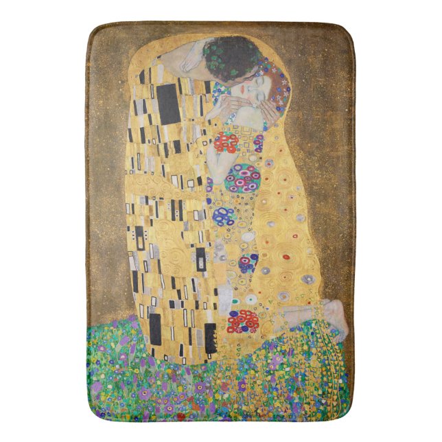 Tapis De Bain Le baiser de Gustav Klimt Bath Mat (devant Vertical)