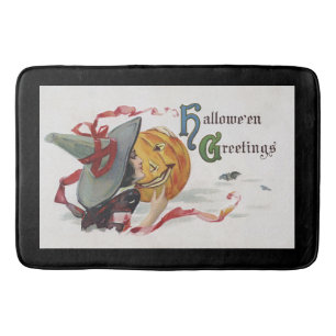 Tapis De Bain Le baiser de la sorcière : Jack-o'-lantern à Hallo