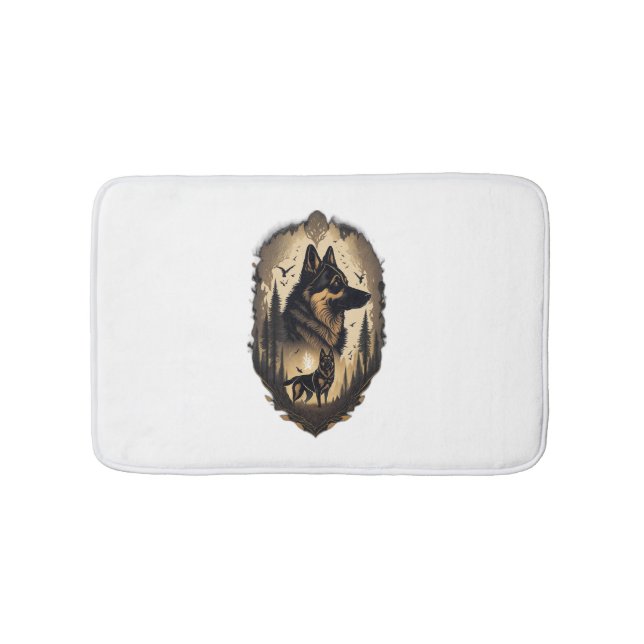 Tapis De Bain Le berger allemand 005 (Devant)