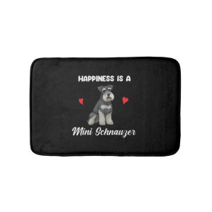 Tapis De Bain Le Bonheur Est Un Petit Schnauzer
