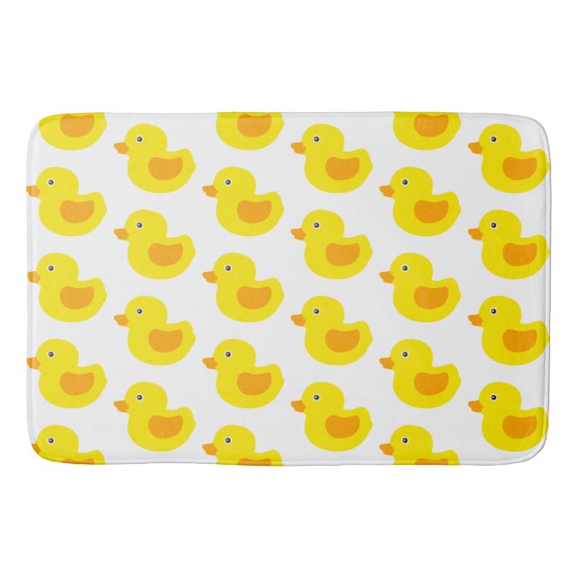 Tapis De Bain Le caoutchouc jaune adorable penche Duckies (Devant)