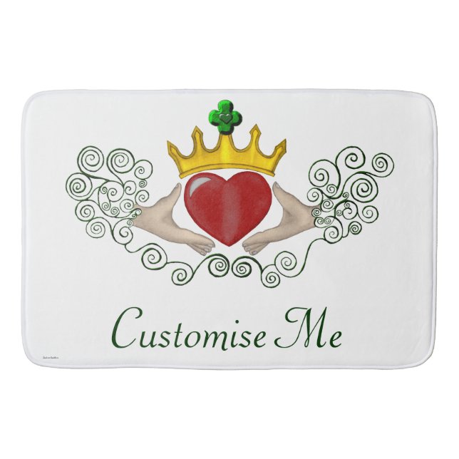 Tapis De Bain Le Claddagh (couleur complète) (Devant)